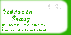 viktoria krasz business card